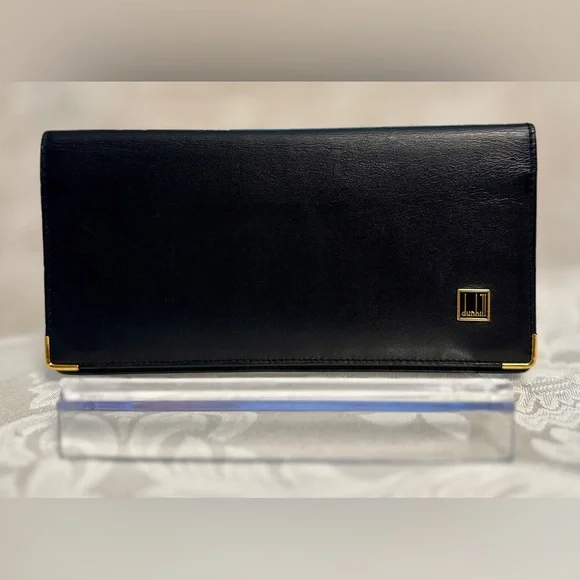 Dunhill Black Leather Wallet - UNISEX - Picture 1 of 11
